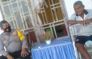 Sambangi Warga Desa, Bhabinkamtibmas Olilit Timur Sampaikan Pesan 4M