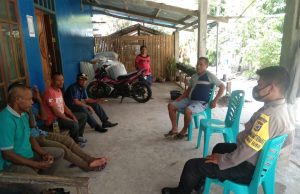 Giat Edukasi dan himbauan 4M Bhabinkamtibmas Sangliat Krawain