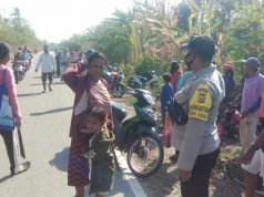 Bhabinkamtibmas Adaut Laksanakan Baksos Pada TPU Adaut dan Sampaikan Pesan 4M