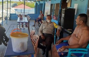 Giat sambang Bhabinkamtibmas Ritabel dan ajak patuhi Prokes 4M