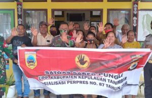 Bhabinkamtibmas Sifnana Sosialisasikan Perpres Nomor 87 Tahun 2016 tentang Satgas Saber Pungli Bagi Pemerintah Desa
