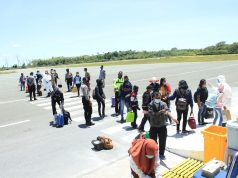 Pelaku Penerbangan Wings Air kembali mendapatkan Pengamanan personil Ops Aman Nusa II Polres Kep. Tanimbar