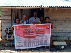 Bhabinkamtibmas Lingat Sosialisasikan Larangan Bakar Hutan, dan Prokes Kepada Warga