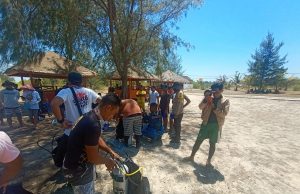 Bhabinkamtibmas Matakus Amankan Giat Pelatihan Pemandu Wisata Selam/Dive Dengan Tetap Memperhatikan Prokes