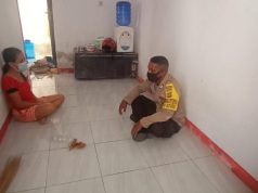 Sambangi Keluarga Olivia Boinsera, Bhabinkamtibmas Matakus Sampaikan Arahan tentang Edukasi, Sosialisasi dan Himbauan Pendisiplinan Penerapan Protokol Kesehatan Pencegahan Covid-19