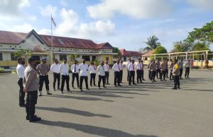 Waka Polres Kep. Tanimbar Pimpin Apel Pengecekan Personil Ops Antik Siwalima 2020