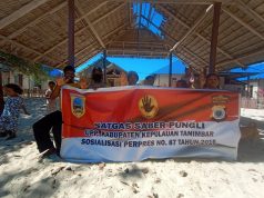 Bhabinkamtibmas Matakus Sosialisasikan Perpres Nomor 87 tahun 2016 tentang Satgas Saber Pungli Kepada Warga Desa Binaan