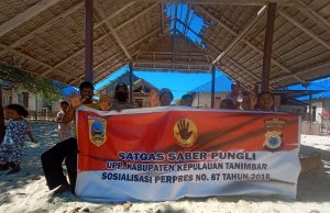 Bhabinkamtibmas Matakus Sosialisasikan Perpres Nomor 87 tahun 2016 tentang Satgas Saber Pungli Kepada Warga Desa Binaan