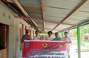 Kepada Pemuda, Bhabinkamtibmas Lauran Sosialisasikan Perpres Nomor 87 Tahun 2016, tentang Satgas Saber Pungli