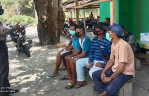 Personil Sat Binmas Giat Patroli Dialogis pada Komunitas Ojek RS. PP. Magretty Saumlaki dan Edukasi serta himbau 4M