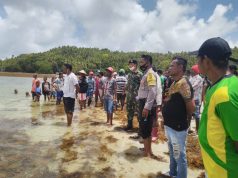 Bhabinkamtibmas Amdasa bersama TNI AL dan Masyarakat Amdasa giat pencarian korban tenggelam