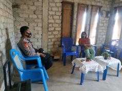 Giat Edukasi Bhabinkamtibmas Keliobar tentang 4M kepada Keluarga Petronela Samangun
