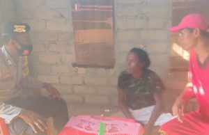 Sambangi Bapak Danus Metalohi, Bhabinkamtibmas Lelingluan Sampaikan Pesan 4M