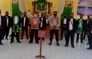 Bhabinkamtibmas Molu Maru Giat Pengamanan Ibadah