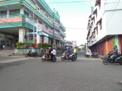 Sat Lantas Polres Kep. Tanimbar terus giat Gatur Pagi rutin dalam rangka Kamseltibcar Lantas