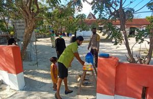 Bhabinkamtibmas Matakus Hadir dan Amankan Ibadah Minggu Di Gedung Gereja Maranatha Matakus