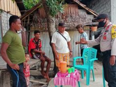 Bhabinkamtibmas Molu Maru Giat Sambang edukasi 4M