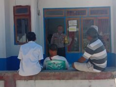 Giat Sambang Bhabinkamtibmas Lelingluan kepada Staf Desa Lelingluan ajak 4M