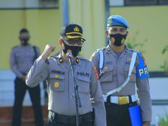 Kabag Sumda Pimpin apel pagi personil Polres Kep. Tanimbar, Kamis 08 Oktober 2020