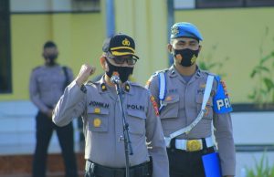 Kabag Sumda Pimpin apel pagi personil Polres Kep. Tanimbar, Kamis 08 Oktober 2020