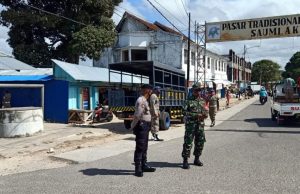 Gencar Personil gabungan TNI/Polri dan Satpol PP. Kab. Kep. Tanimbar Giat Ops Yustisi