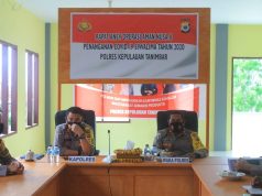 Kapolres Kep. Tanimbar didampingi Waka Polres Pimpin Giat Anev Ops Aman Nusa II