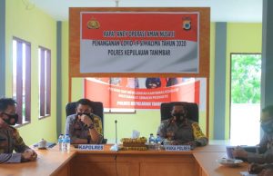 Kapolres Kep. Tanimbar didampingi Waka Polres Pimpin Giat Anev Ops Aman Nusa II
