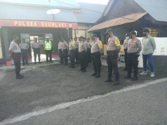 Waka Polsek Tanimbar Selatan Pimpin Giat Apel pagi personil Polsek
