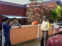 Bhabinkamtibmas Ritabel terus giat Sambang dan Edukasi Masyarakat tentang 4M