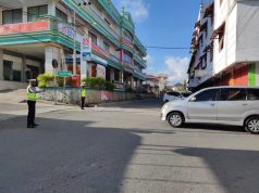 KBO Sat Lantas Polres Kep. Tanimbar Pimpin Giat gatur Pagi