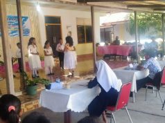 Bhabinkamtibmas Olilit Timur Amankan Lomba Paduan Suara Tingkat Anak, Pada HUT Gereja Katolik Ratu Rosario Suci Olilit Timur