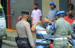 Kapolsek Tanimbar Utara Pimpin Ops Yustisi bersama unsur TNI dan Instansi terkait lainnya
