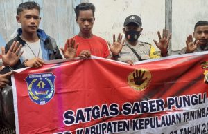 Kepada Warga Desa, Bhabinkamtibmas Ritabel Sosialisasikan Perpres Nomor 87 Tahun 2016 tentang Satgas Saber Pungli