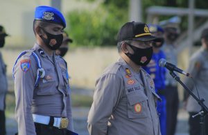 Kabag Sumda Polres Kepulauan Tanimbar Pimpin Apel Pagi personil