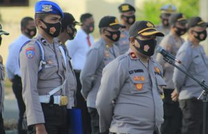 Waka Polres Kepulauan Tanimbar Pimpin Apel pagi, ajak personil Jaga Keharmonisan Keluarga