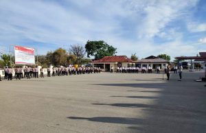 Waka Polres Kepulauan Tanimbar Pimpin Giat Apel pagi personil