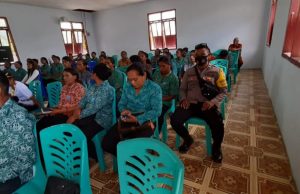 Giat Pengamanan Bhabinkamtibmas Werain terhadap Kegiatan Jambore PKK Desa Werain