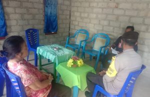 Giat DDS Bhabinkamtibmas Lelingluan Himbau Patuhi Prokes