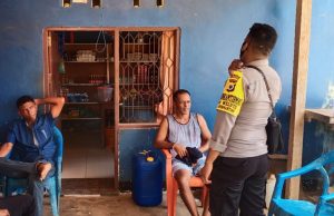 Bhabinkamtibmas Welutu Himbau Warga Menjaga Sitkamtibmas Di Desa