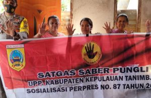 Giat Satgas Saber Pungli Bhabinkamtibmas Olilit Barat