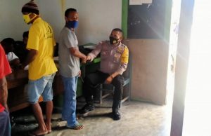 Bhabinkamtibmas Olilit Timur Kunjungi Koperasi Banjir Welerap Abadi