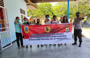 Sosialisasikan Saber Pungli kepada Warga, Bhabinkamtibmas Wowonda jelaskan detiil tentang Pungli
