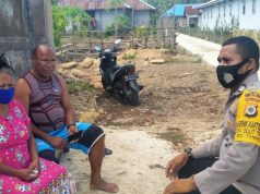 Bhabinkamtibmas Olilit Timur Himbau Jauhi Kerumunan