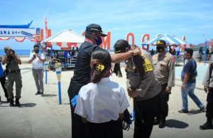 Kapolres Kepulauan Tanimbar Giat Kunker di Polsek Tanut sekaligus tinjau Lokasi Pembangunan Pos Pol Sub Sektor di Molo Maru