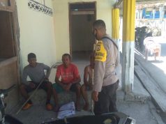 Giat Sambang, Bhabinkamtibmas Kabiarat Ajak Warga Patuhi Prokes Covid-19