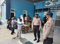 Giat Pengamanan Pelaku Perjalanan Pesawat Wings Air tujuan Saumlaki terus dilaksanakan Personil Ops Aman Nusa Polres Kep. Tanimbar