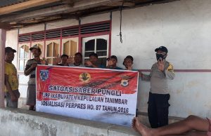 Bhabinkamtibmas Ritabel Sosialisasi Satgas Saber Pungli Kepada Para Pemuda Desa Binaan