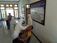 Personil Ops Aman Nusa Polres Kepulauan Tanimbar Jalani Tes Swab