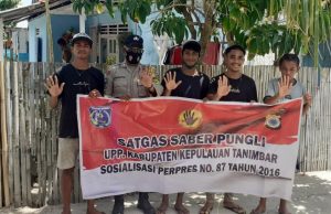 Bhabinkamtibmas Ritabel Sosialisasi Perpres Nomor 87 Tahun 2016 Kepada Pemuda Desa