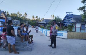 Bhabinkamtibmas Amdasa Giat Sambang dan Edukasi 4M